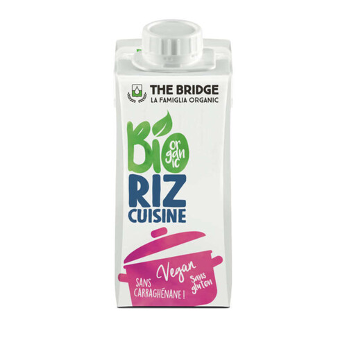 [Par Naturalia] The Bridge Crème De Riz Pour La Cuisine Sans Gluten Bio 20cl