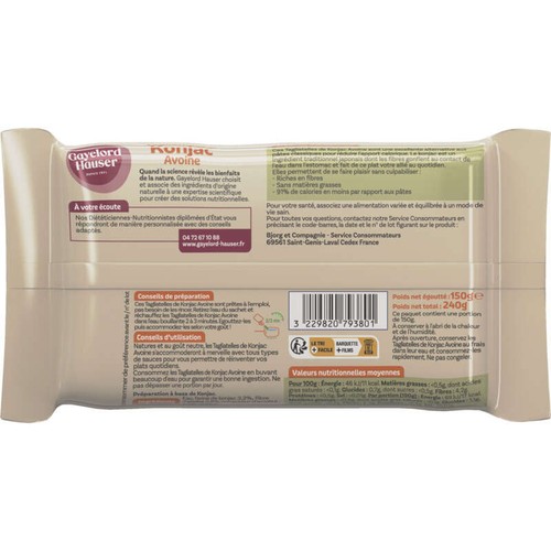 Gayelord Hauser Tagliatelle Konjac Tche Avoine