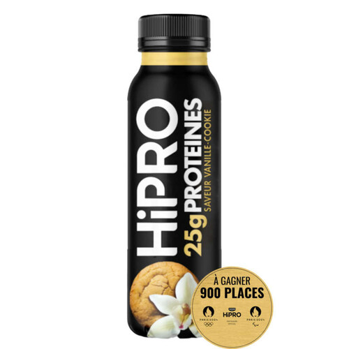 Hipro yaourt à boire vanille cookie protéiné 0% 300g