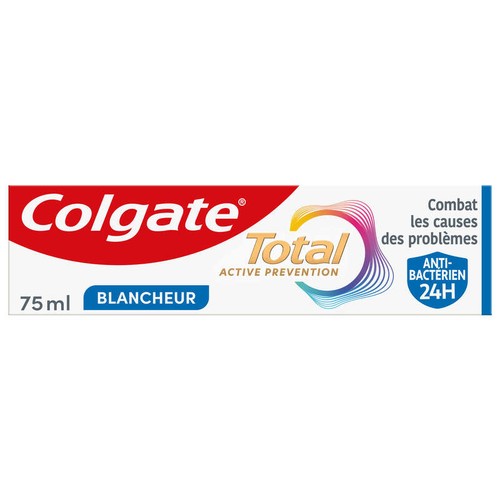 Colgate  Dentifrice Blancheur Total Active 75ml