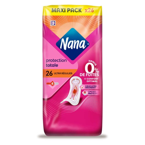 Nana Serviettes Ultra Régulier x26