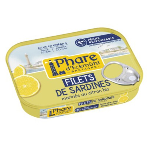 [Par Naturalia] Phare D'Eckmuhl Filets De Sardines Marinés Au Citron Msc 90G