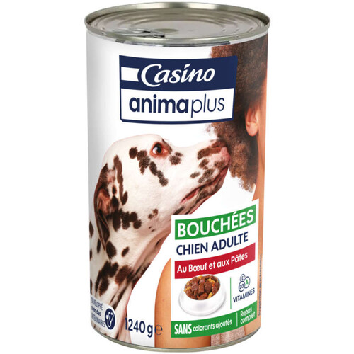 Casino Bouchées pour Chien Adulte Bœuf Pâtes 1,24kg