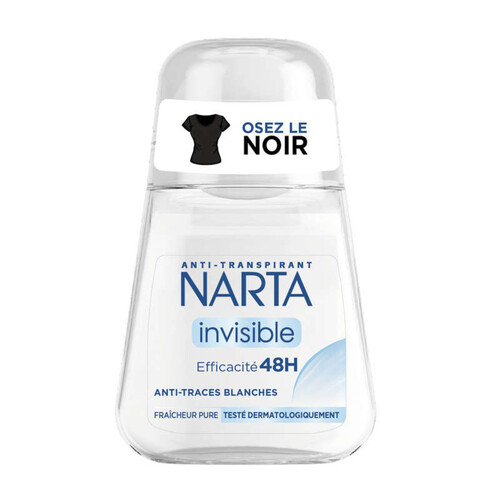 Narta anti-transpirant invisible efficacité 48h 50ml
