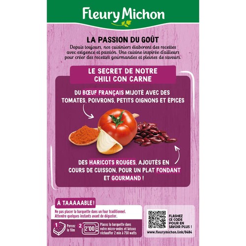 Fleury Michon Chili Con Carne Et Riz 300g