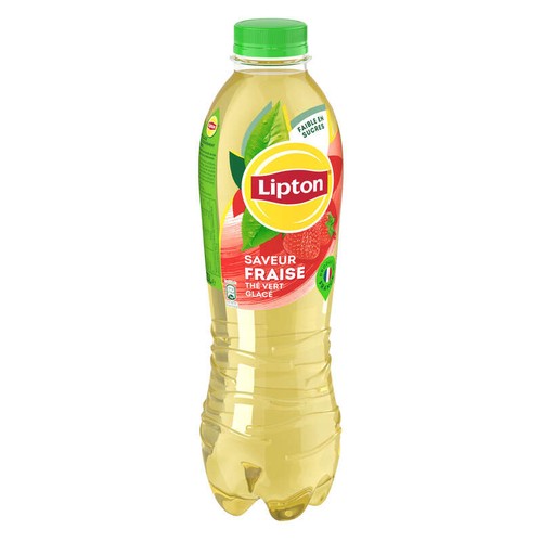 Lipton Ice Tea Thé Vert Glacé Saveur Fraise 1,25L