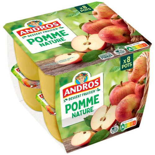 Andros Compote Pomme nature 8x100g