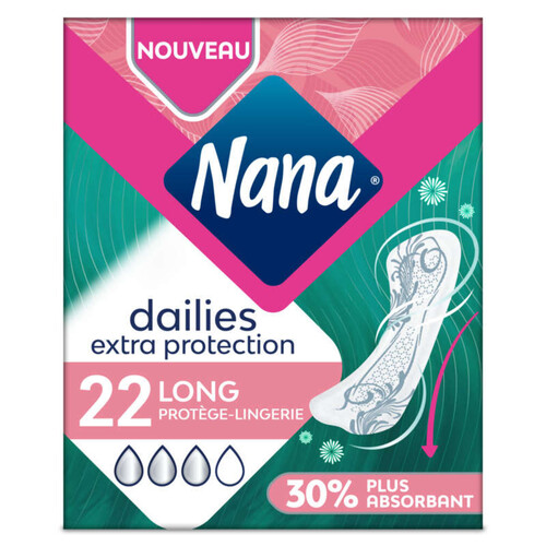 Nana Dailies Extra Protection Longue Protège Lingerie X22