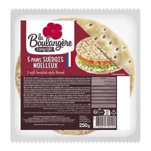 La Boulangère pain suédois nature rond x5-250g
