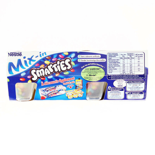 SMARTIES Yaourts pour enfants vanille 4 x 120g