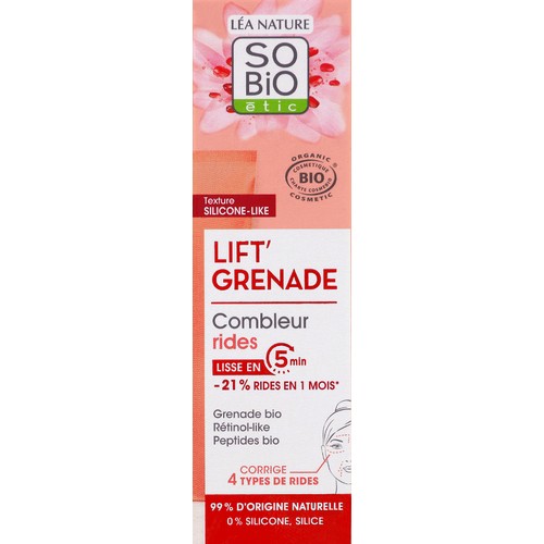 SO'BiO Étic Soin Visage Combleur de Rides Lift'Grenade 15ml