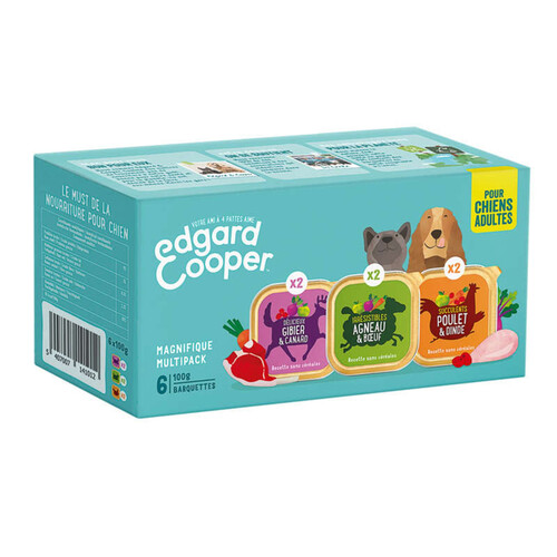 Edgard & Cooper Multipack Chien 6x 100g