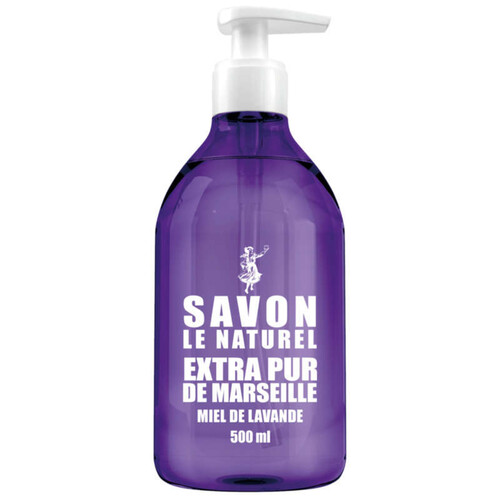 Savon Le Naturel Savon Liquide Extra Pur de Marseille Miel de Lavande 500ml