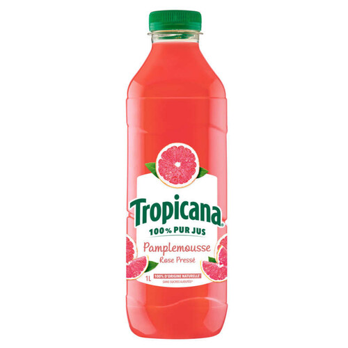 Tropicana Pur Jus de Pamplemousse Rose la Bouteille de 1L