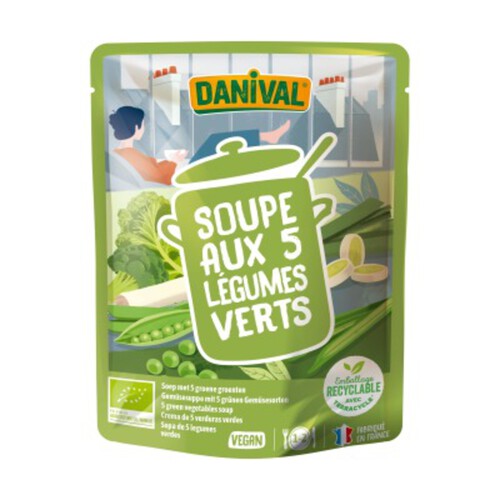 [Par Naturalia] Danival Soupe Aux 5 Légumes Verts 50Cl Bio
