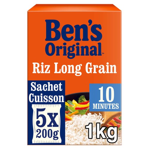 Ben's Original Riz Long Grain Sachet cuisson 5x200g