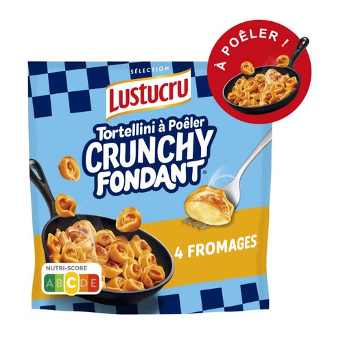 Lustucru Tortellini a Poêler Crunchy fondant 4 fromages 280g