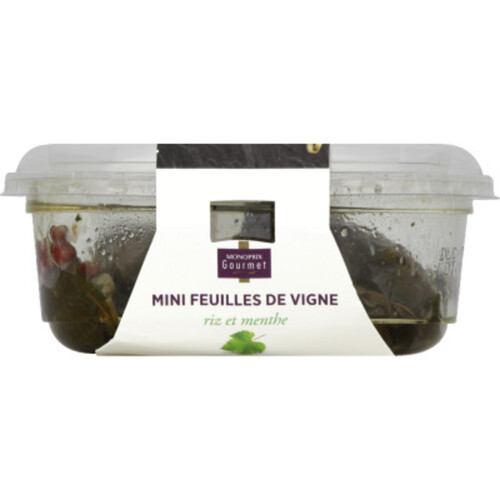 Monoprix Gourmet Mini Feuilles de Vigne Riz et Menthe 