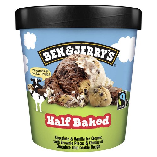 Ben & Jerry's Glace Pot Half Baked 406g