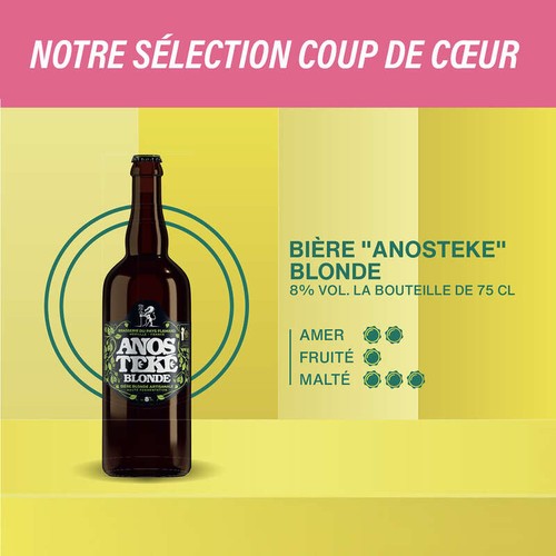 Anosteké Bière Blonde Artisanale 75cl