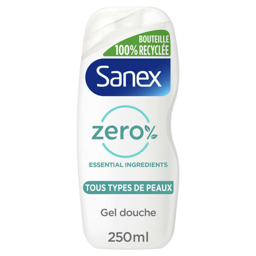 Sanex Gel Douche Zéro 0% Essentials Peaux normales 250ml