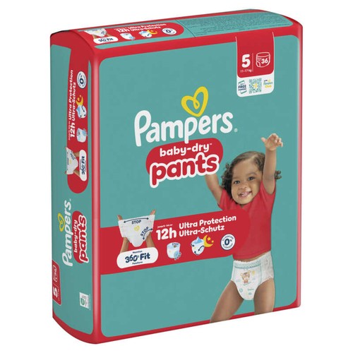 Pampers Baby-Dry Taille 5 - 11kg-17kg – x36 Couches