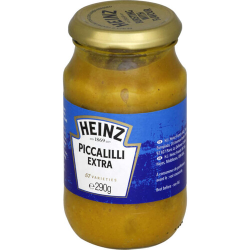 Heinz Sauce Piccalilli Extra dans Bocal en Verre 290g