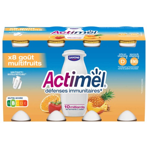 Actimel Yaourt À Boire Multifruits 8x100g