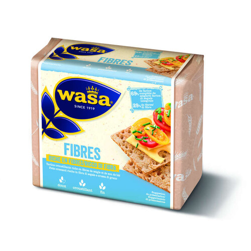 Wasa biscottes croustillantes fibres 230g