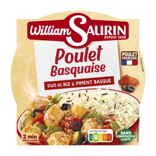 William Saurin Poulet Basquaise Duo de Riz 285g