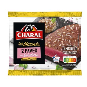 Charal Pavé de Bœuf à l'échalote 2x130g