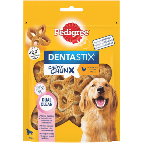 Pedigree Dentastix Chewy Chunx au poulet pour grand chien 68g