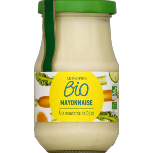 Monoprix Bio Mayonnaise à la moutarde de Dijon 238g