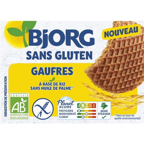 Bjorg Gaufres sans gluten Bio 180g