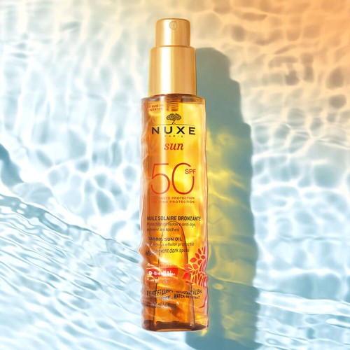 [Para] Nuxe sun huile solaire bronzante spf50 150ml