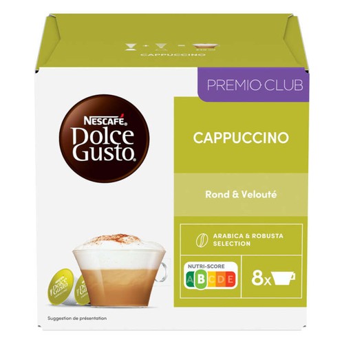 Nescafé Dolce Gusto Capsules de cappucino extra cremoso 186,4g