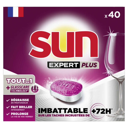 Sun Expert Plus Tablette Lave-Vaisselle Touten1 *40 700g