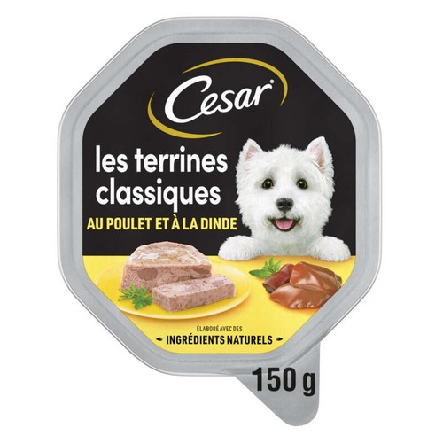 Cesar les terrines Classiques Poulet & Dinde 150g