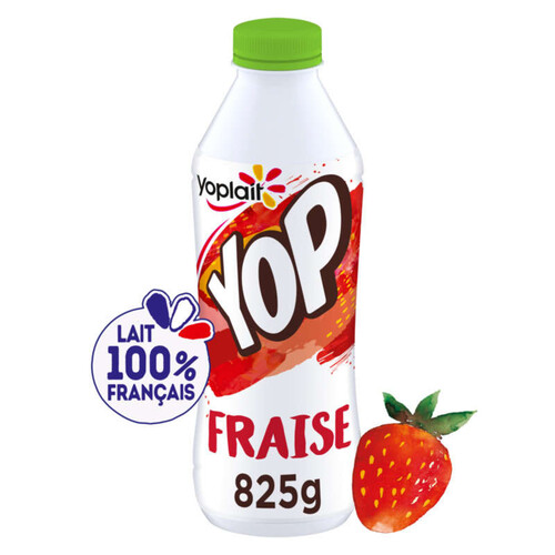 Yoplait yop yaourt a boire parfum fraise bouteille 825g