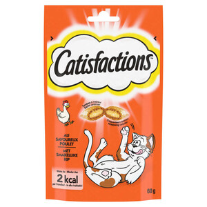Catisfactions Friandises au poulet pour chat et chaton 60g