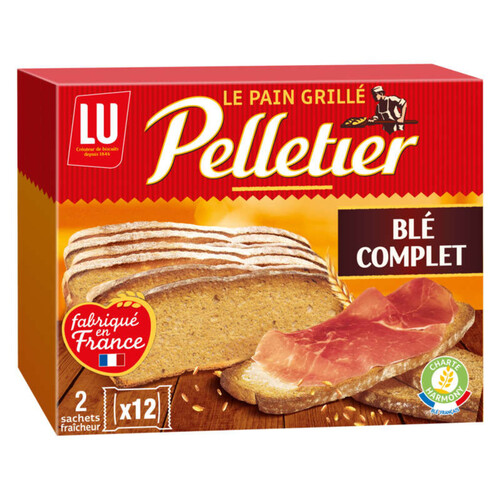Lu Pelletier Pain grillé Blé Complet 500g