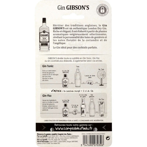 Gibson's London Dry Gin 37.5% Blister 20cl