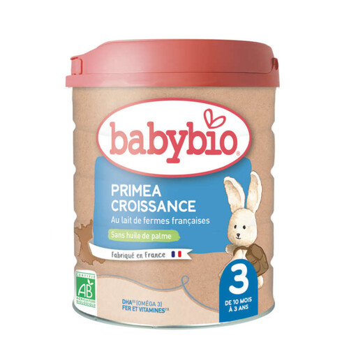 Babybio Lait Croissance Priméa 3 dès 10 mois 800g