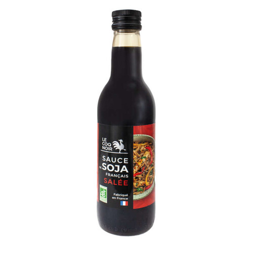 Le Coq Noir Sauce Soja Français - Salée  Bio 375ml
