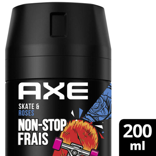 Axe Déodorant Skate & Roses 48H Non-Stop Frais 200Ml