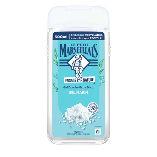 Le Petit Marseillais Gel Douche Extra Doux Sel marin 300ml