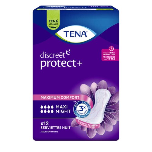 Tena Serviettes Maxi Night x12