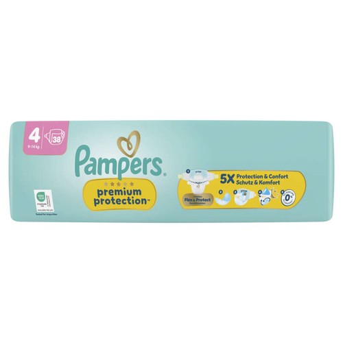 Pampers Premium Protection Taille 4 - 9kg-14kg – x38 Couches