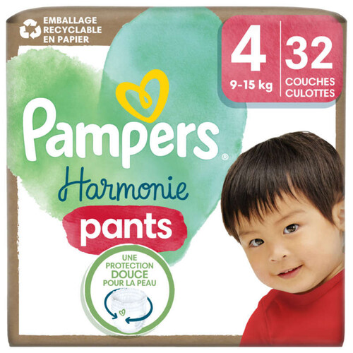 Pampers Couches Harmonie Pants T4 x32