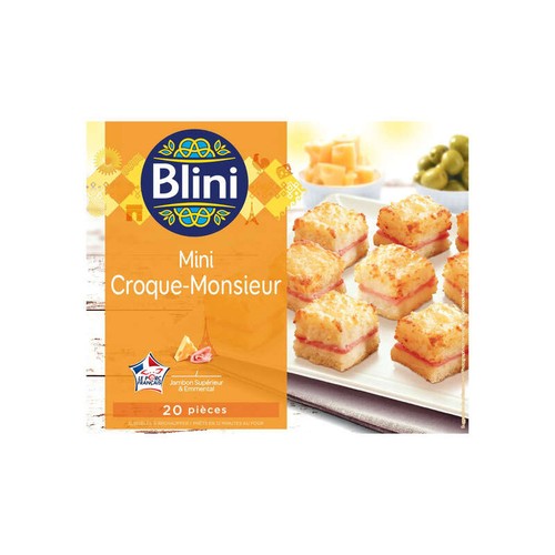 MINI CROQUES JAMBON EMMENTAL X20 240G - BLINI